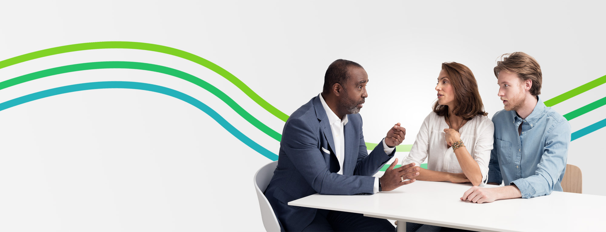 A group of people talking featured in an article about finding a financial advisor